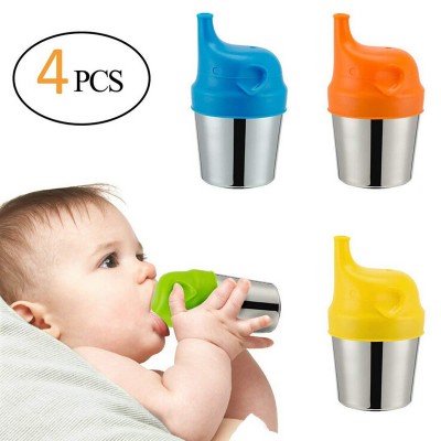 Baby Sprout Reuseable Silicone Stretchable Leakproof Sippy Lids Safety Make Bottle Feeding Water Leakage Prevention Hot