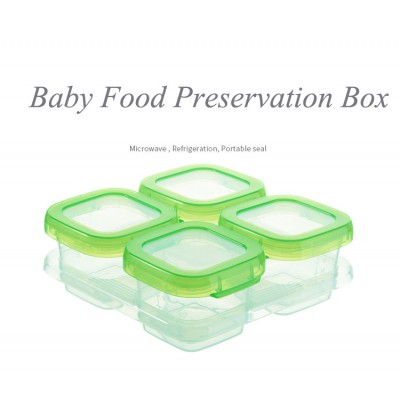 Baby Food Storage Freezer   Microwave Safe Kids Food Supplement Box Portable Snacks Fresh Food BPA Free Block Containers Set