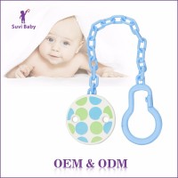 Custom pacifier clip chain wholesale funny silicone baby pacifier clip holder