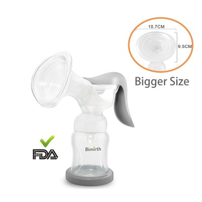 Bimirth Breast Pump 180 degree Rotary manual 180ml Pp Manual Feeding Baby Nipple Suction Breast Pumps Milk Bottle Sucking