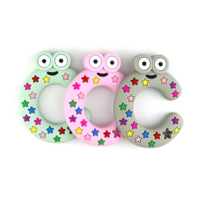 baby silicone teether    teething toy   frog shape baby teethers