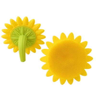 Baby sunflower  Silicone Bath Brushes  Shampoo Brush Hair Massage Brush