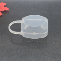 transparent PP baby soother box pacifier case nipple storage box