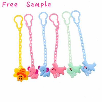 Animal Cartoon plastic Anti Lost Chain baby pacifier clip holder