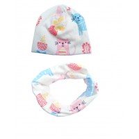 Autumn Winter Crochet  baby scarf and hat  Cotton New Children Collar infant  Child Cap