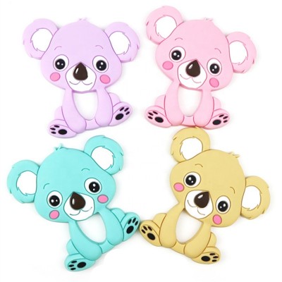 Koala baby teethers BPA Free Silicone Teether Chew Charms Newborn Baby Teething Toys