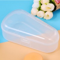 triangle storage plastic box transparent pp case for teethers